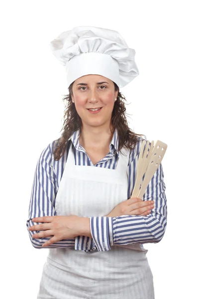 Μάγειρας ελκυστική γυναίκα — Φωτογραφία Αρχείου
