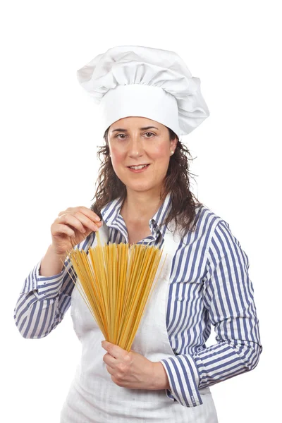 Aantrekkelijke cook vrouw — Stockfoto