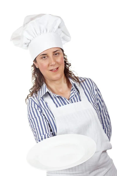 Kucharz atrakcyjna kobieta — Zdjęcie stockowe