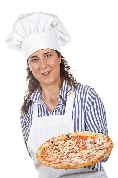 Sua pizza italiana saborosa — Fotografia de Stock