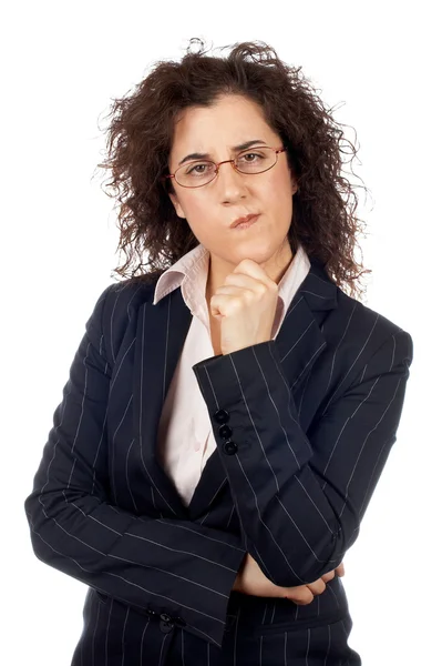 Mujer de negocios preocupada — Foto de Stock