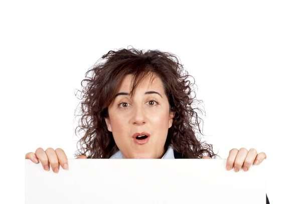 Surprised business woman — Stock Photo, Image