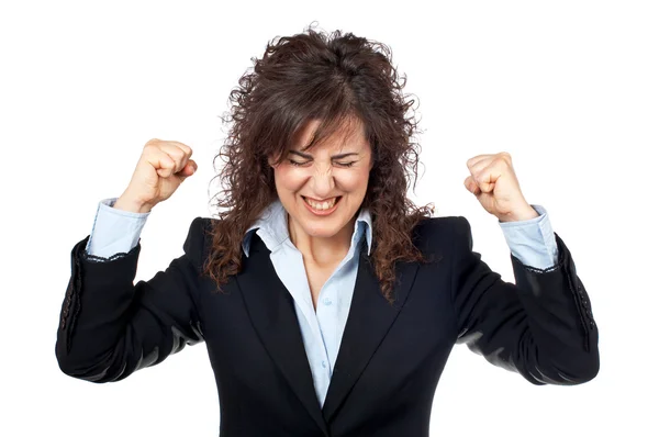 Angered businesswoman — Zdjęcie stockowe