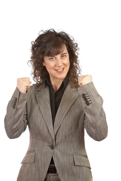 Excited businesswoman — Stock Photo, Image
