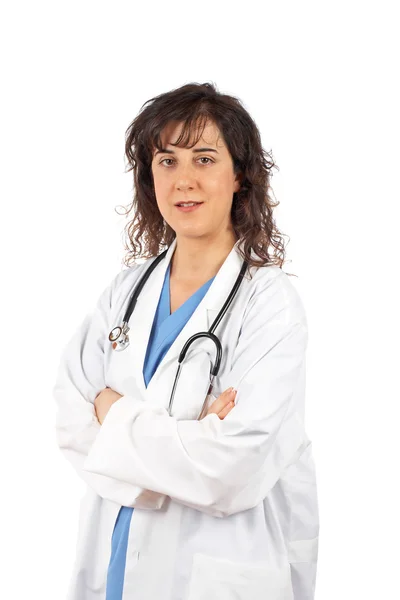 Medico donna in camice da laboratorio — Foto Stock