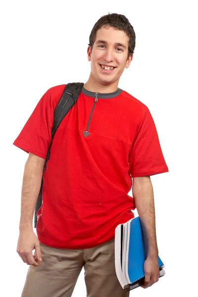 Młody student uśmiechający się — Zdjęcie stockowe