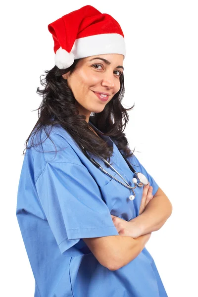Рождественские женщины-доктора — стоковое фото