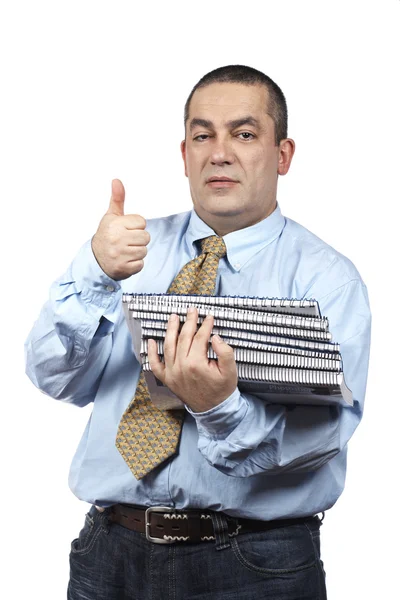 Busy business man — Stock Photo, Image