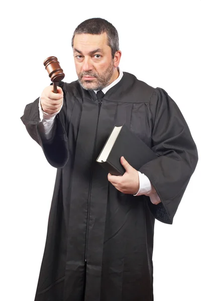 Juiz masculino grave — Fotografia de Stock