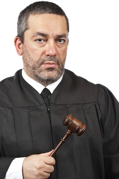 Juiz masculino grave — Fotografia de Stock