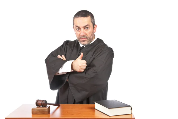 Ciddi erkek yargıç — Stok fotoğraf