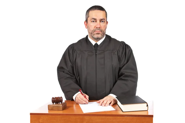 Sign to blank court order — Stock Photo, Image