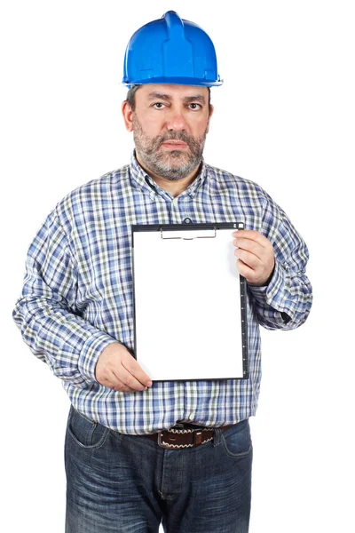 Showing a notebook — Stock Photo, Image