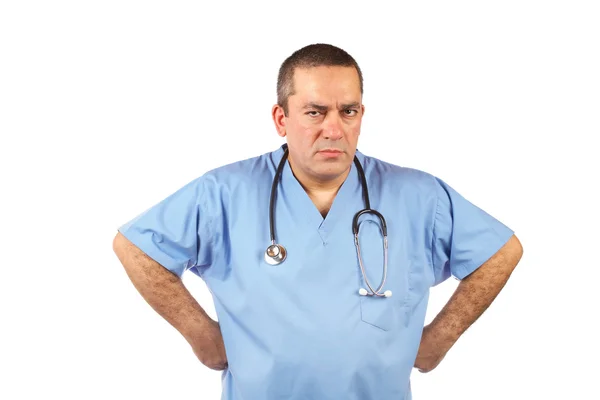 Médico varón enojado —  Fotos de Stock