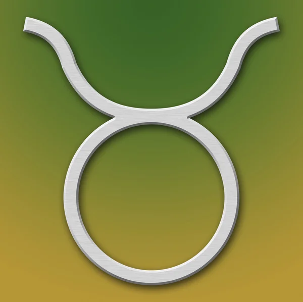 Taurus aluminium symbol — Stockfoto