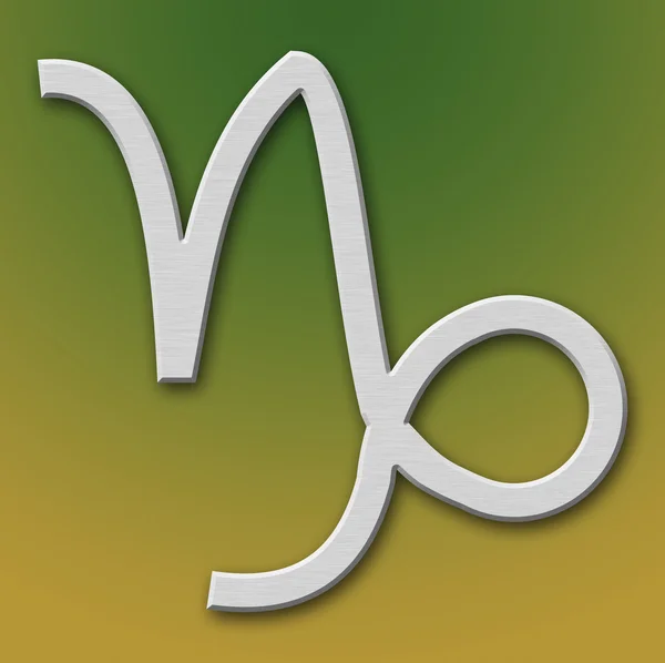 山羊座アルミニウム シンボル — ストック写真