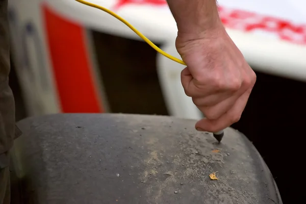 stock image Tyre testing