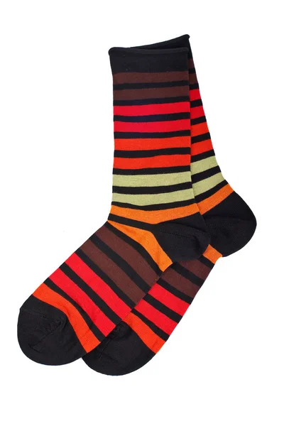 Пара барвистих шкарпеток — стокове фото