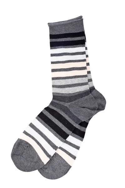Пара разноцветных носков — стоковое фото