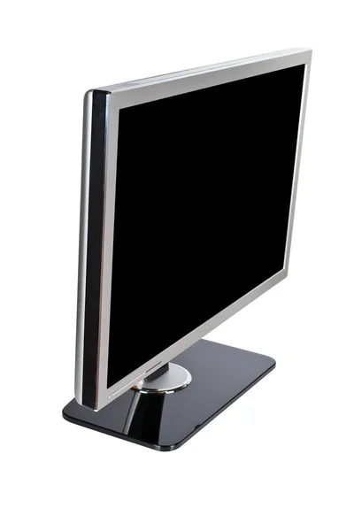 Plochá široká obrazovka počítače — Stock fotografie