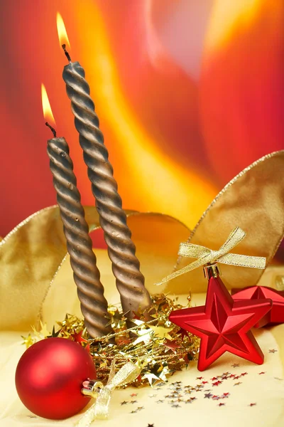 Christmas decoration with balls — Stock Photo, Image