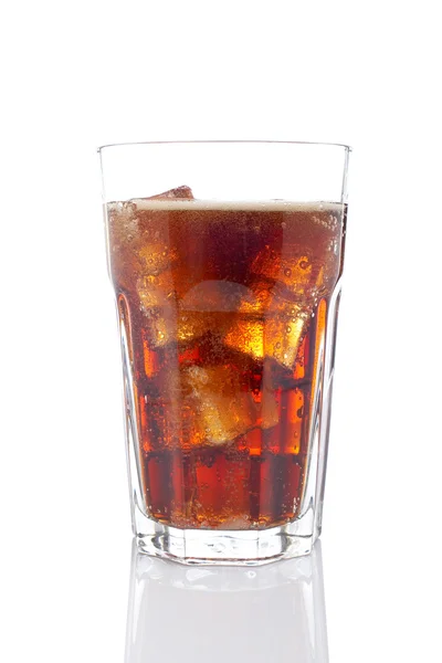 Soda with ice cubes — Stock Photo, Image