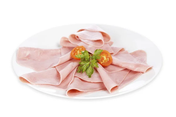 Slices of tasty ham — Stock Photo, Image