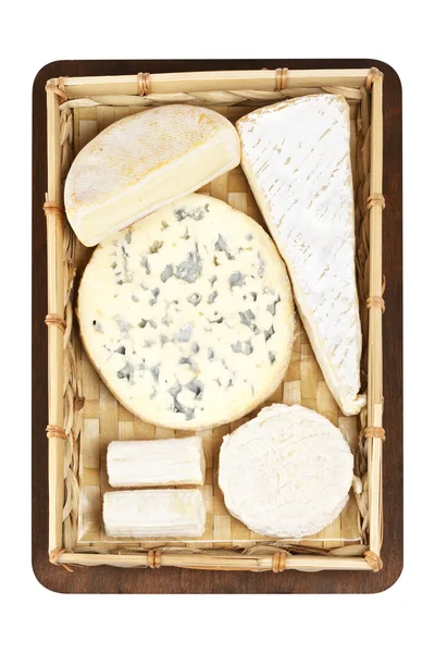 바구니 치즈 — 스톡 사진