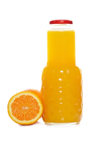 Sinaasappelsap fles — Stockfoto