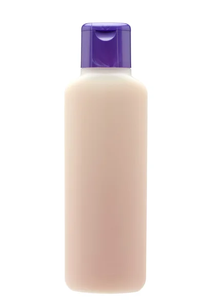 Пластикова пляшка з милом або шампунем — стокове фото