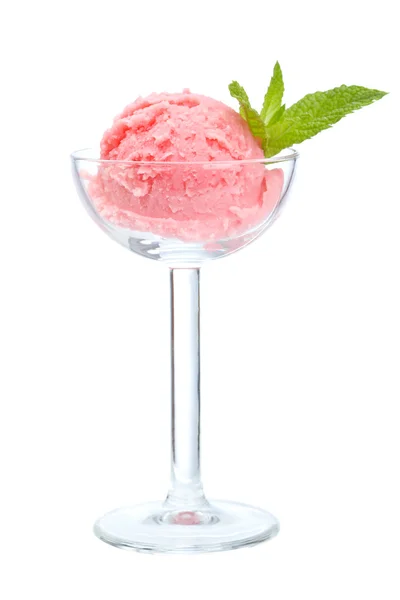 Lezzetli ahududu Ice cream — Stok fotoğraf