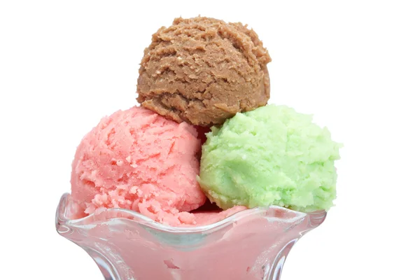 Multi vidro de sorvete sabor — Fotografia de Stock
