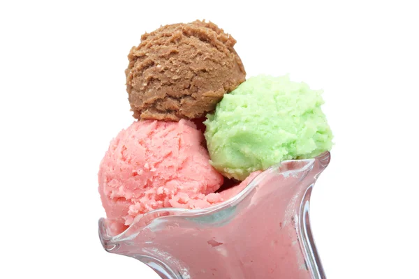 多味冰淇淋玻璃 — 图库照片