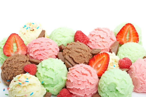 Шарики для мороженого — стоковое фото