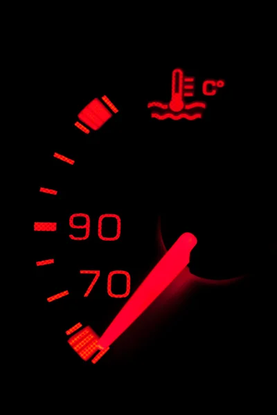 Samochód neon panel mierników — Zdjęcie stockowe