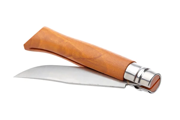 Cuchillo con mango de madera — Foto de Stock