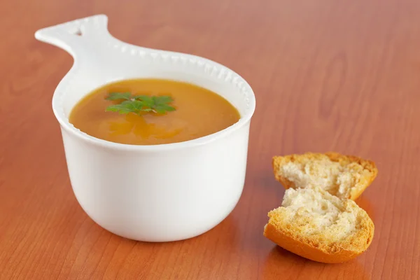 Krém z mrkvové polévky — Stock fotografie