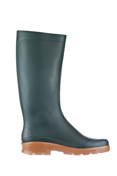 Green rubber boot — Stock Photo, Image