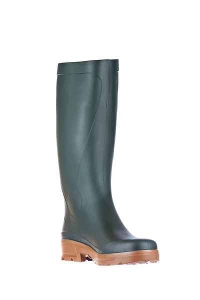 Green rubber boot — Stock Photo, Image