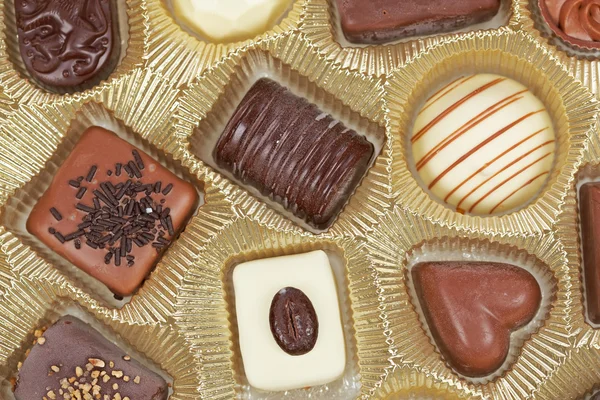 チョコレート菓子の背景 — ストック写真