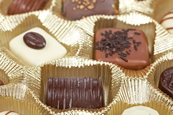 Шоколадні цукерки фону — стокове фото