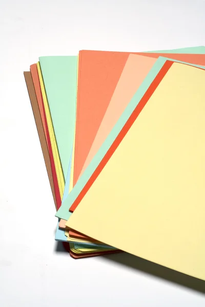 Купка кольорових файлів — стокове фото
