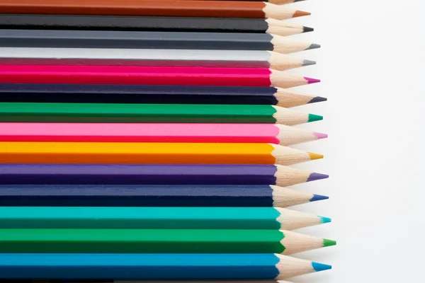 Barevné školy tužky — Stock fotografie