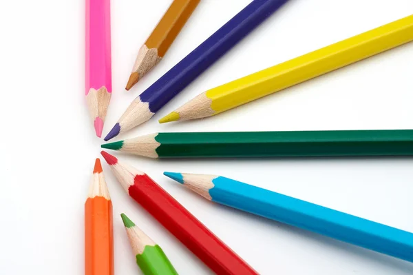 Lápices de escuela de colores — Foto de Stock