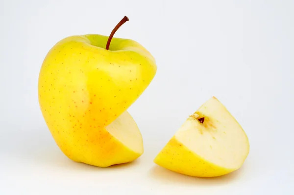 Dva půl jablka — Stock fotografie