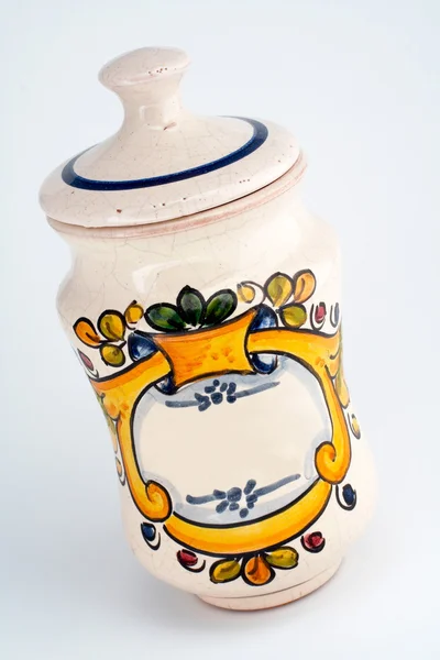 古い白い jar — ストック写真