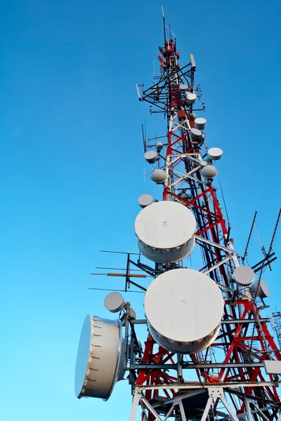 stock image Telecomunications antennas