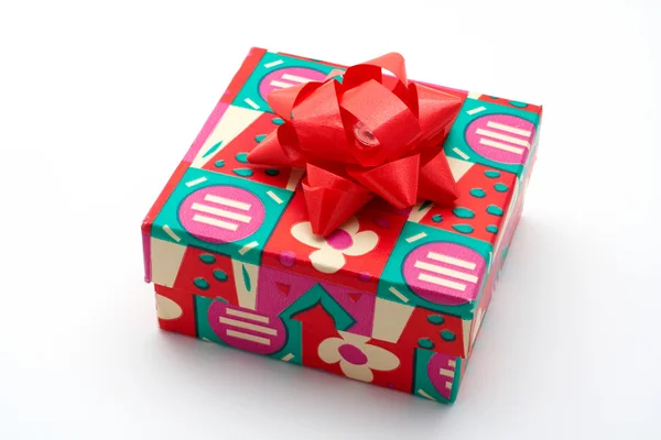 Gift box on white background — Stock Photo, Image