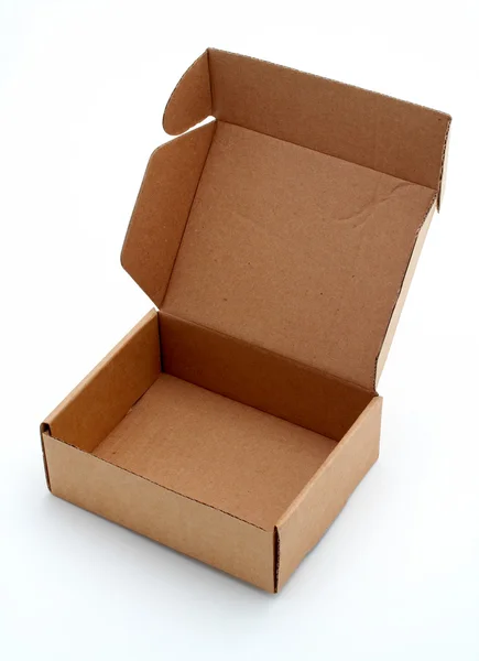 Karton doboz nyílt — Stock Fotó