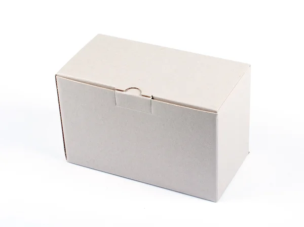 Kartonowe pudełko zamknięte — Zdjęcie stockowe